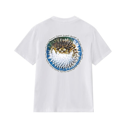 款号M229#p40💰 Supreme SS23 WEEK18系列 BLOWFISH TEE 字母图案印花圆领套头短袖T恤 男女同款 宽松版型 采用260克精梳棉双纱 从面料到辅料全部三标齐全跟足 - view 9