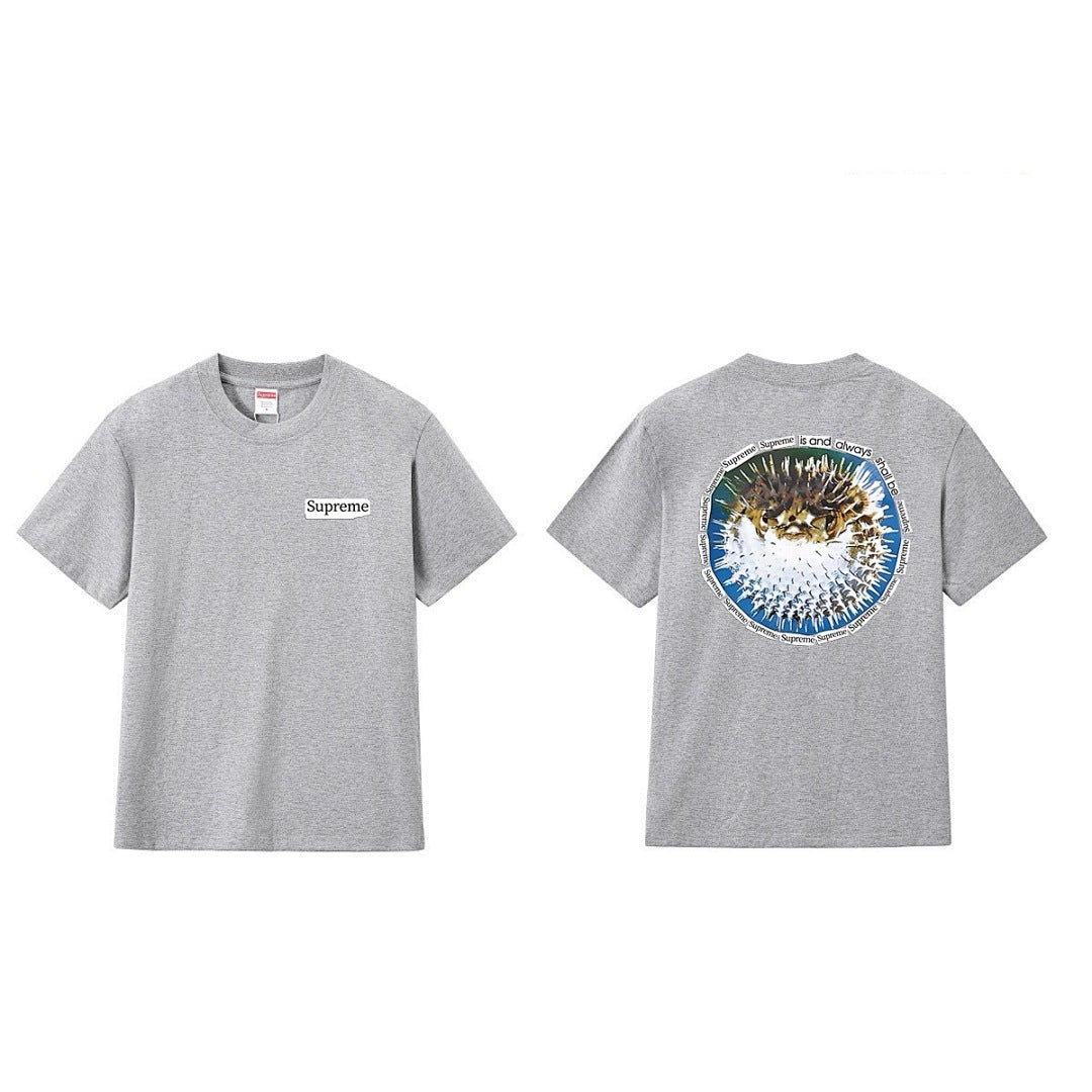 款号M229#p40💰 Supreme SS23 WEEK18系列 BLOWFISH TEE 字母图案印花圆领套头短袖T恤 男女同款 宽松版型 采用260克精梳棉双纱 从面料到辅料全部三标齐全跟足 - view 11
