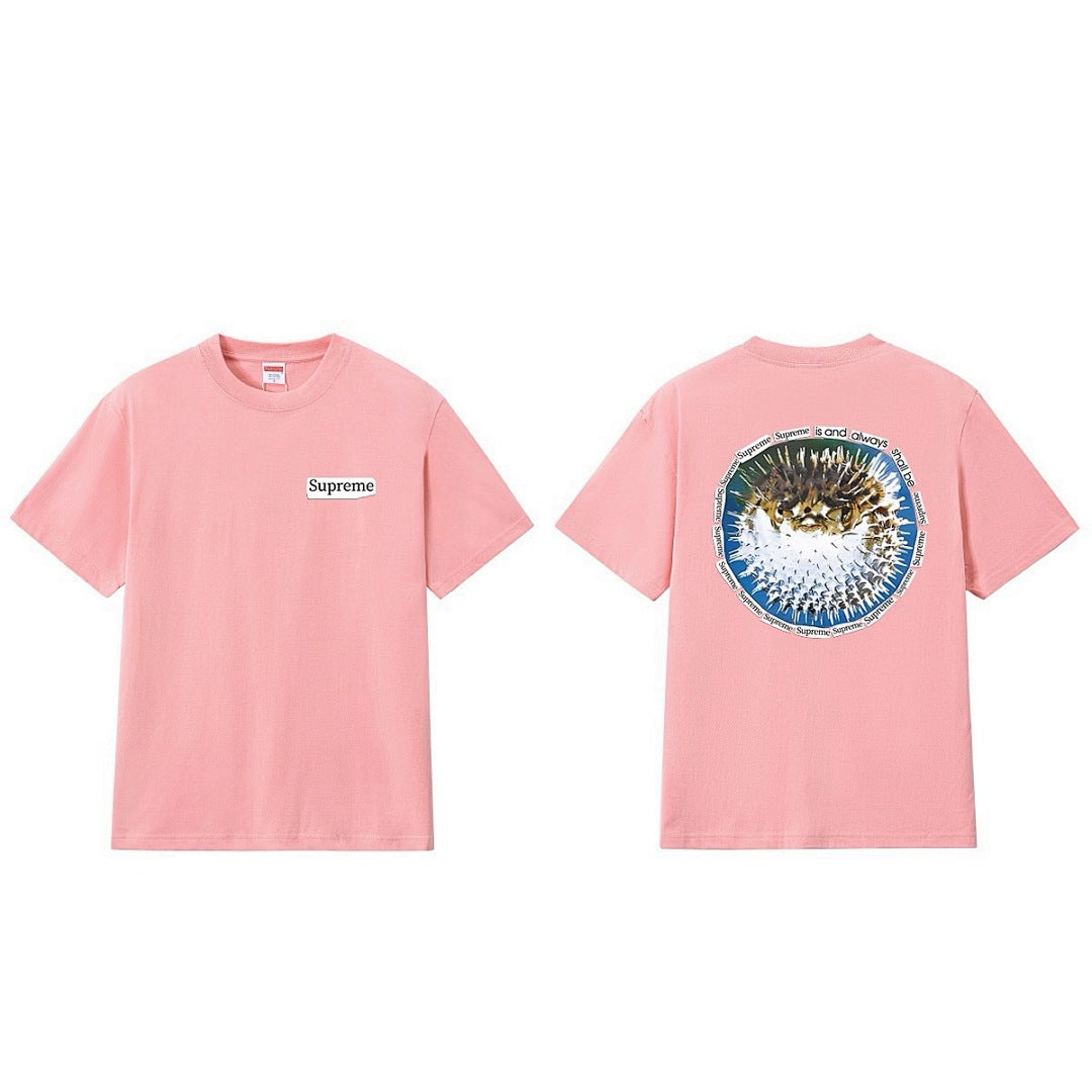 款号M229#p40💰 Supreme SS23 WEEK18系列 BLOWFISH TEE 字母图案印花圆领套头短袖T恤 男女同款 宽松版型 采用260克精梳棉双纱 从面料到辅料全部三标齐全跟足 - view 14
