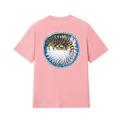 款号M229#p40💰 Supreme SS23 WEEK18系列 BLOWFISH TEE 字母图案印花圆领套头短袖T恤 男女同款 宽松版型 采用260克精梳棉双纱 从面料到辅料全部三标齐全跟足 - view 15