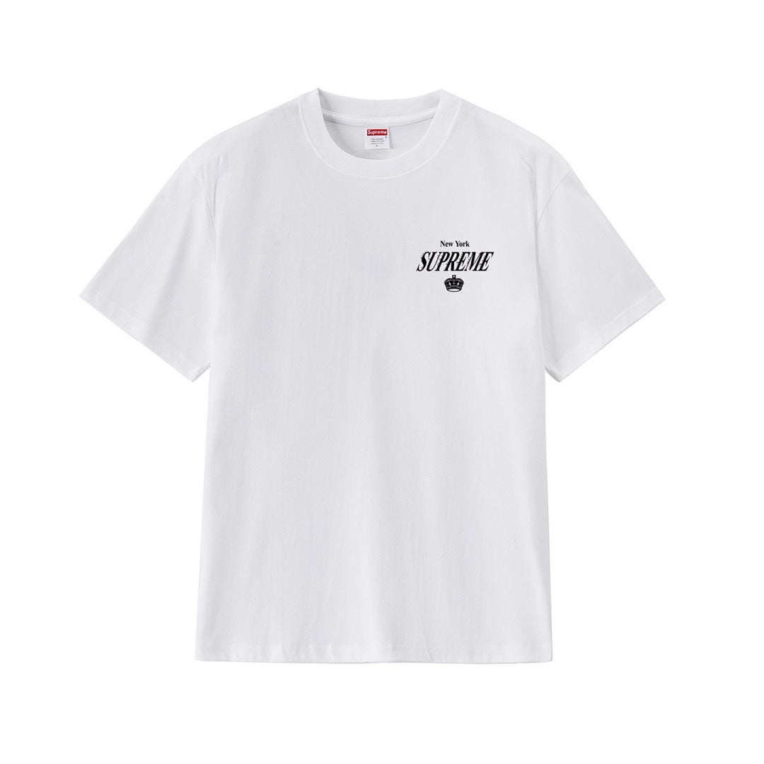 款号M230#p40💰 Supreme 24FW 4 Life Tee 皇冠字母印花短袖T恤 宽松版型 采用260克精梳棉双纱 从面料到辅料全部三标齐全跟足ZP 进口松井公司浆料印花绝不开裂 整 - view 8