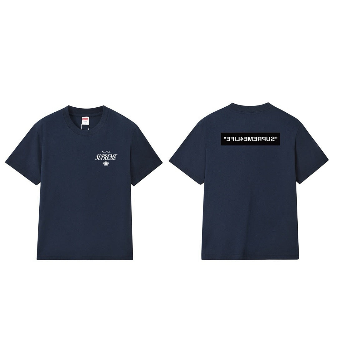 款号M230#p40💰 Supreme 24FW 4 Life Tee 皇冠字母印花短袖T恤 宽松版型 采用260克精梳棉双纱 从面料到辅料全部三标齐全跟足ZP 进口松井公司浆料印花绝不开裂 整 - view 15