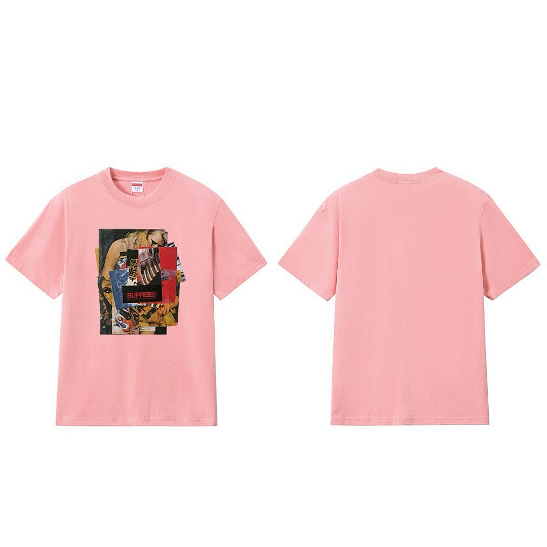 款号M232#40💰 Supreme Week 1 Stack Tee 堆叠照片印花圆领套头短袖美式潮流T恤 男女同款 宽松版型 采用260克精梳棉双纱 从面料到辅料全部三标齐全跟足ZP 进口松井 - view 6