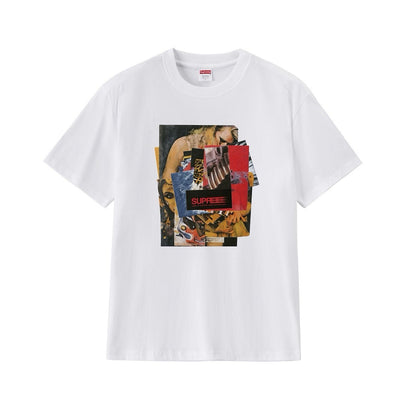 款号M232#40💰 Supreme Week 1 Stack Tee 堆叠照片印花圆领套头短袖美式潮流T恤 男女同款 宽松版型 采用260克精梳棉双纱 从面料到辅料全部三标齐全跟足ZP 进口松井 - view 7
