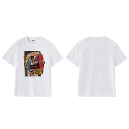 款号M232#40💰 Supreme Week 1 Stack Tee 堆叠照片印花圆领套头短袖美式潮流T恤 男女同款 宽松版型 采用260克精梳棉双纱 从面料到辅料全部三标齐全跟足ZP 进口松井 - view 8