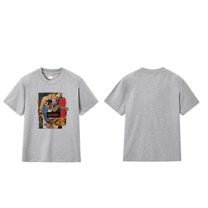 款号M232#40💰 Supreme Week 1 Stack Tee 堆叠照片印花圆领套头短袖美式潮流T恤 男女同款 宽松版型 采用260克精梳棉双纱 从面料到辅料全部三标齐全跟足ZP 进口松井 - view 9