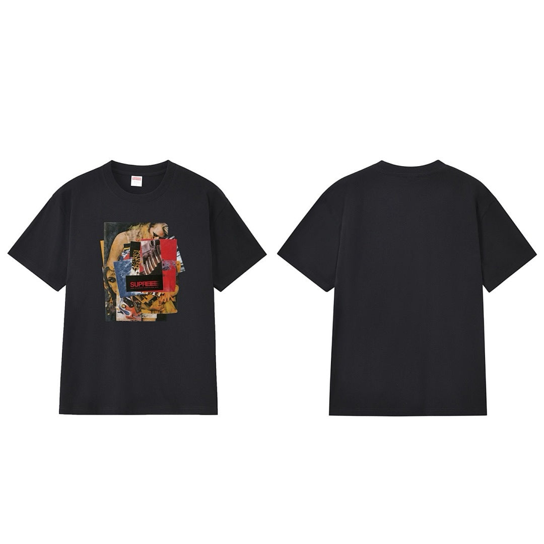 款号M232#40💰 Supreme Week 1 Stack Tee 堆叠照片印花圆领套头短袖美式潮流T恤 男女同款 宽松版型 采用260克精梳棉双纱 从面料到辅料全部三标齐全跟足ZP 进口松井 - view 11