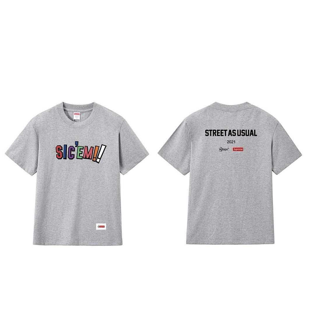 款号M233#p40💰 Supreme x wtaps WTAPS联名系列 骰子字母徽标logo印花圆领T恤 男女同款情侣款 宽松版型 采用260克精梳棉双纱 从面料到辅料全部三标齐全跟足ZP 进 - view 12