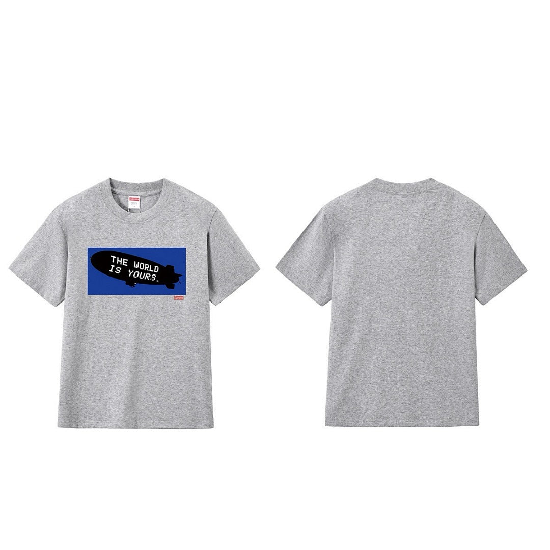 款号M234#p40💰 Supreme FW17 x Scarface Blimp Tee Black 联名款 疤面煞星飞艇短袖美式潮流T恤 男女同款 宽松版型 采用260克精梳棉双纱 从面料到 - view 5
