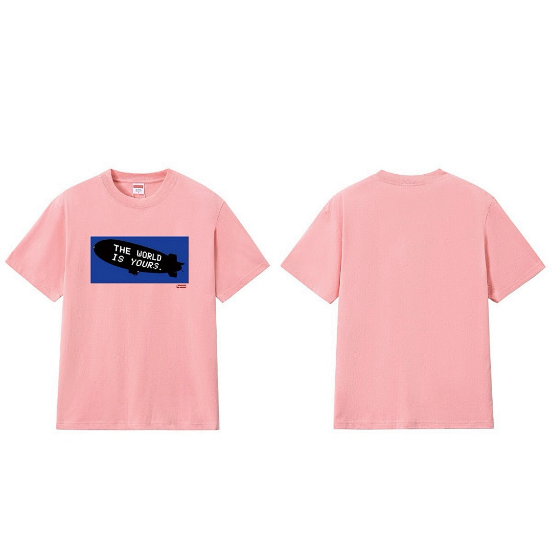 款号M234#p40💰 Supreme FW17 x Scarface Blimp Tee Black 联名款 疤面煞星飞艇短袖美式潮流T恤 男女同款 宽松版型 采用260克精梳棉双纱 从面料到 - view 7