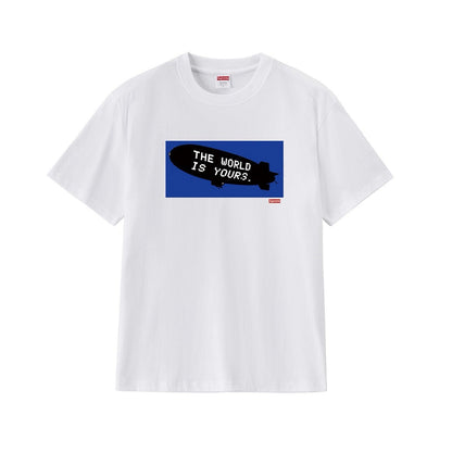 款号M234#p40💰 Supreme FW17 x Scarface Blimp Tee Black 联名款 疤面煞星飞艇短袖美式潮流T恤 男女同款 宽松版型 采用260克精梳棉双纱 从面料到 - view 8