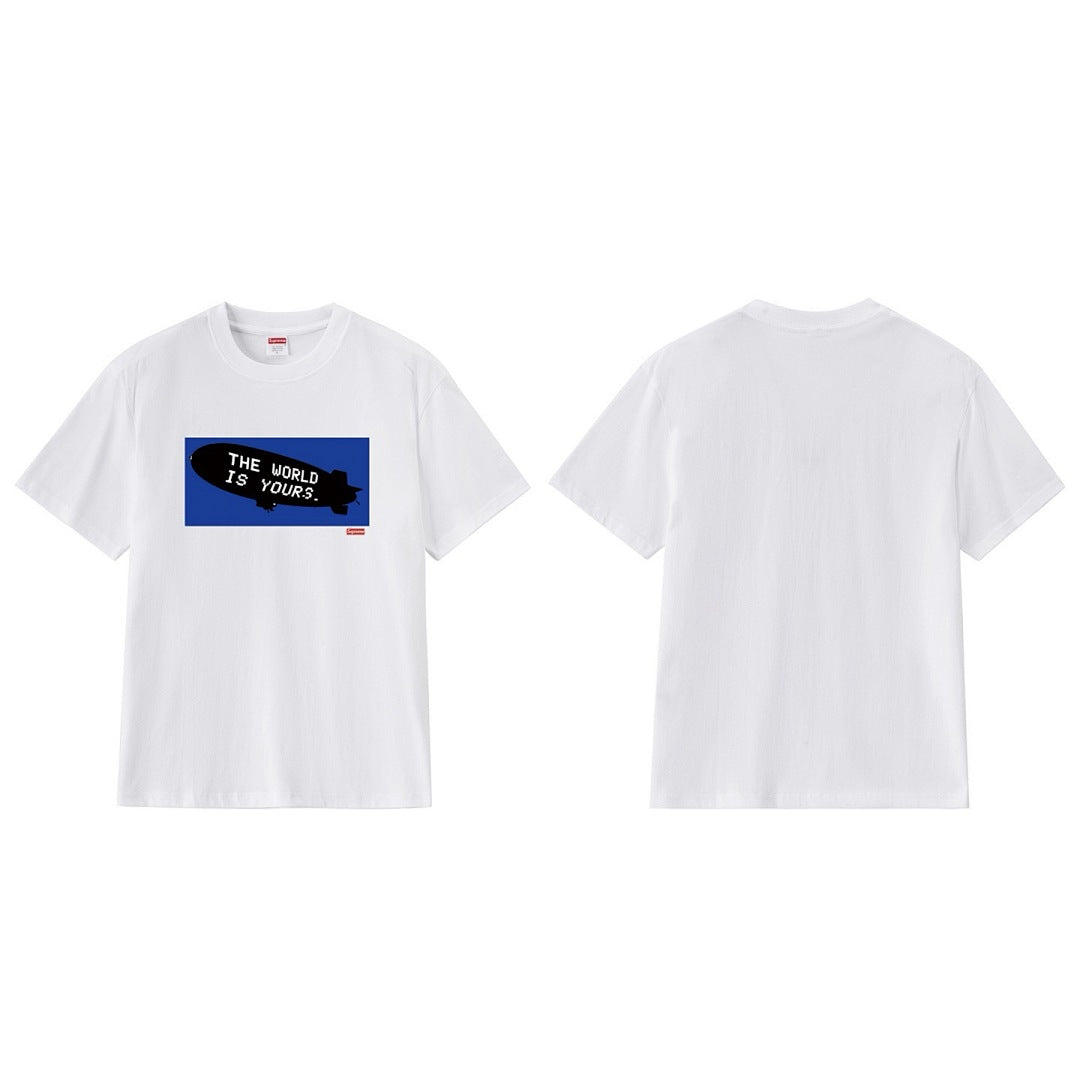 款号M234#p40💰 Supreme FW17 x Scarface Blimp Tee Black 联名款 疤面煞星飞艇短袖美式潮流T恤 男女同款 宽松版型 采用260克精梳棉双纱 从面料到 - view 9