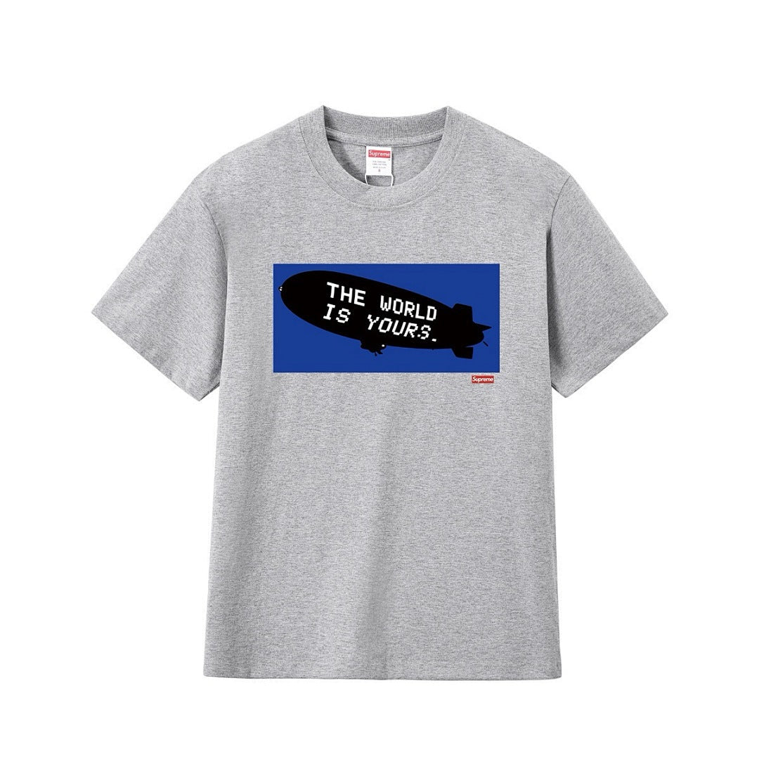 款号M234#p40💰 Supreme FW17 x Scarface Blimp Tee Black 联名款 疤面煞星飞艇短袖美式潮流T恤 男女同款 宽松版型 采用260克精梳棉双纱 从面料到 - view 10