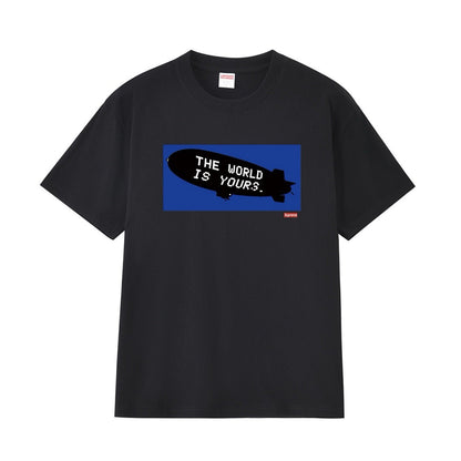 款号M234#p40💰 Supreme FW17 x Scarface Blimp Tee Black 联名款 疤面煞星飞艇短袖美式潮流T恤 男女同款 宽松版型 采用260克精梳棉双纱 从面料到 - view 11