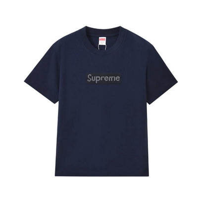 款号M235#p40💰 Supreme x Swarovski/施华洛世奇 联名款 SS19 水晶Bogo短袖美式潮流T恤 男女同款 宽松版型 采用260克精梳棉双纱 从面料到辅料全部三标齐全跟足 - view 6