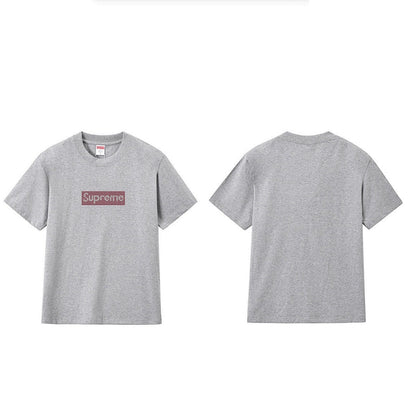 款号M235#p40💰 Supreme x Swarovski/施华洛世奇 联名款 SS19 水晶Bogo短袖美式潮流T恤 男女同款 宽松版型 采用260克精梳棉双纱 从面料到辅料全部三标齐全跟足 - view 7