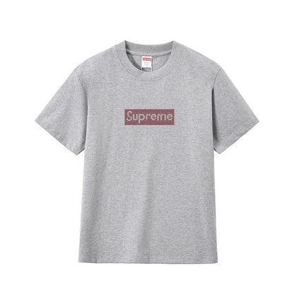 款号M235#p40💰 Supreme x Swarovski/施华洛世奇 联名款 SS19 水晶Bogo短袖美式潮流T恤 男女同款 宽松版型 采用260克精梳棉双纱 从面料到辅料全部三标齐全跟足 - view 10
