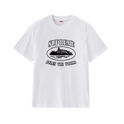 款号M237#p40💰 Supreme x Corteiz 联名款 FW23 胸前印花图案短袖T恤 男女同款 宽松版型 采用260克精梳棉双纱 从面料到辅料全部三标齐全跟足ZP 进口松井公司浆料 - view 3