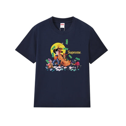 款号M238#p40💰 Supreme FW25 FW25 秋季T恤系列 WEEK7 All Dogs Go To Heaven Tee 狗狗印花图案圆领短袖T恤 男女同款 宽松版型 采用260克 - view 6