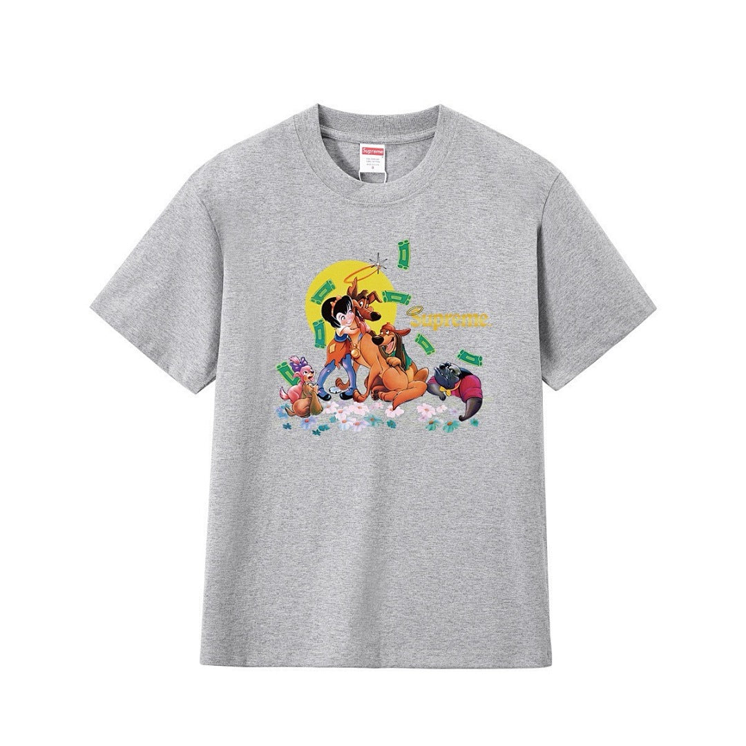 款号M238#p40💰 Supreme FW25 FW25 秋季T恤系列 WEEK7 All Dogs Go To Heaven Tee 狗狗印花图案圆领短袖T恤 男女同款 宽松版型 采用260克 - view 9