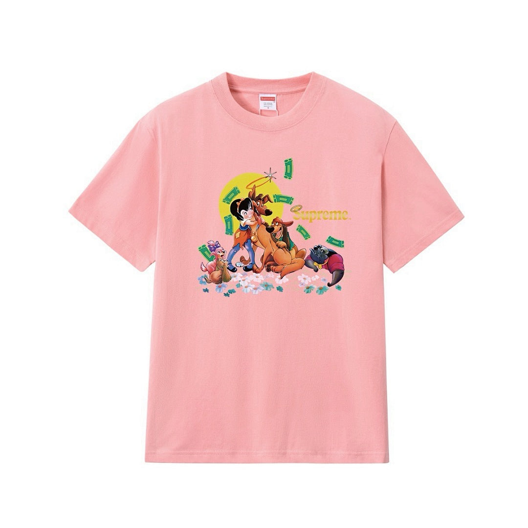 款号M238#p40💰 Supreme FW25 FW25 秋季T恤系列 WEEK7 All Dogs Go To Heaven Tee 狗狗印花图案圆领短袖T恤 男女同款 宽松版型 采用260克 - view 10