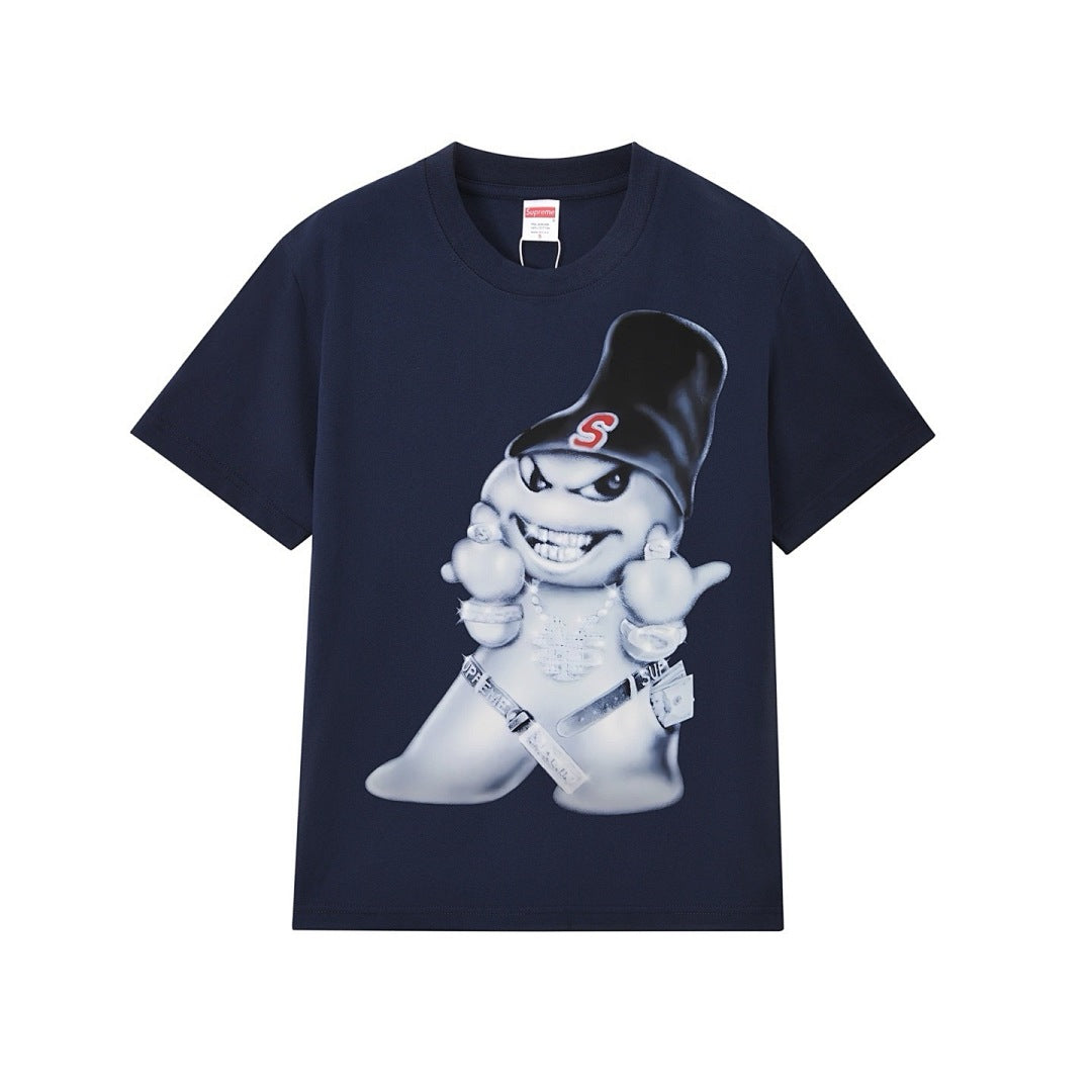 款号M240#p40💰 Supreme FW25 FW25 秋季T恤系列 WEEK7 Snowman Tee 雪人印花图案圆领短袖T恤 男女同款 宽松版型 采用260克精梳棉双纱 从面料到辅料全部三 - view 6