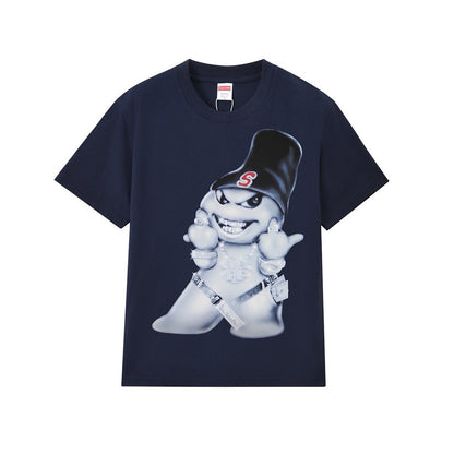 款号M240#p40💰 Supreme FW25 FW25 秋季T恤系列 WEEK7 Snowman Tee 雪人印花图案圆领短袖T恤 男女同款 宽松版型 采用260克精梳棉双纱 从面料到辅料全部三 - view 6