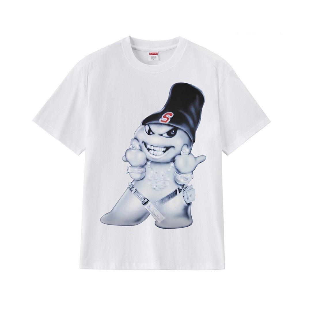 款号M240#p40💰 Supreme FW25 FW25 秋季T恤系列 WEEK7 Snowman Tee 雪人印花图案圆领短袖T恤 男女同款 宽松版型 采用260克精梳棉双纱 从面料到辅料全部三 - view 8