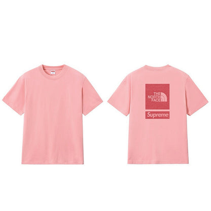 款号M242#p40💰 Supreme x 北面/THE NORTH FACE 联名款 SS24 WEEK3 背后logo印花短袖美式潮流T恤 男女同款 宽松版型 采用260克精梳棉双纱 从面料到 - view 1