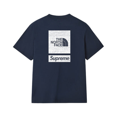 款号M242#p40💰 Supreme x 北面/THE NORTH FACE 联名款 SS24 WEEK3 背后logo印花短袖美式潮流T恤 男女同款 宽松版型 采用260克精梳棉双纱 从面料到 - view 2