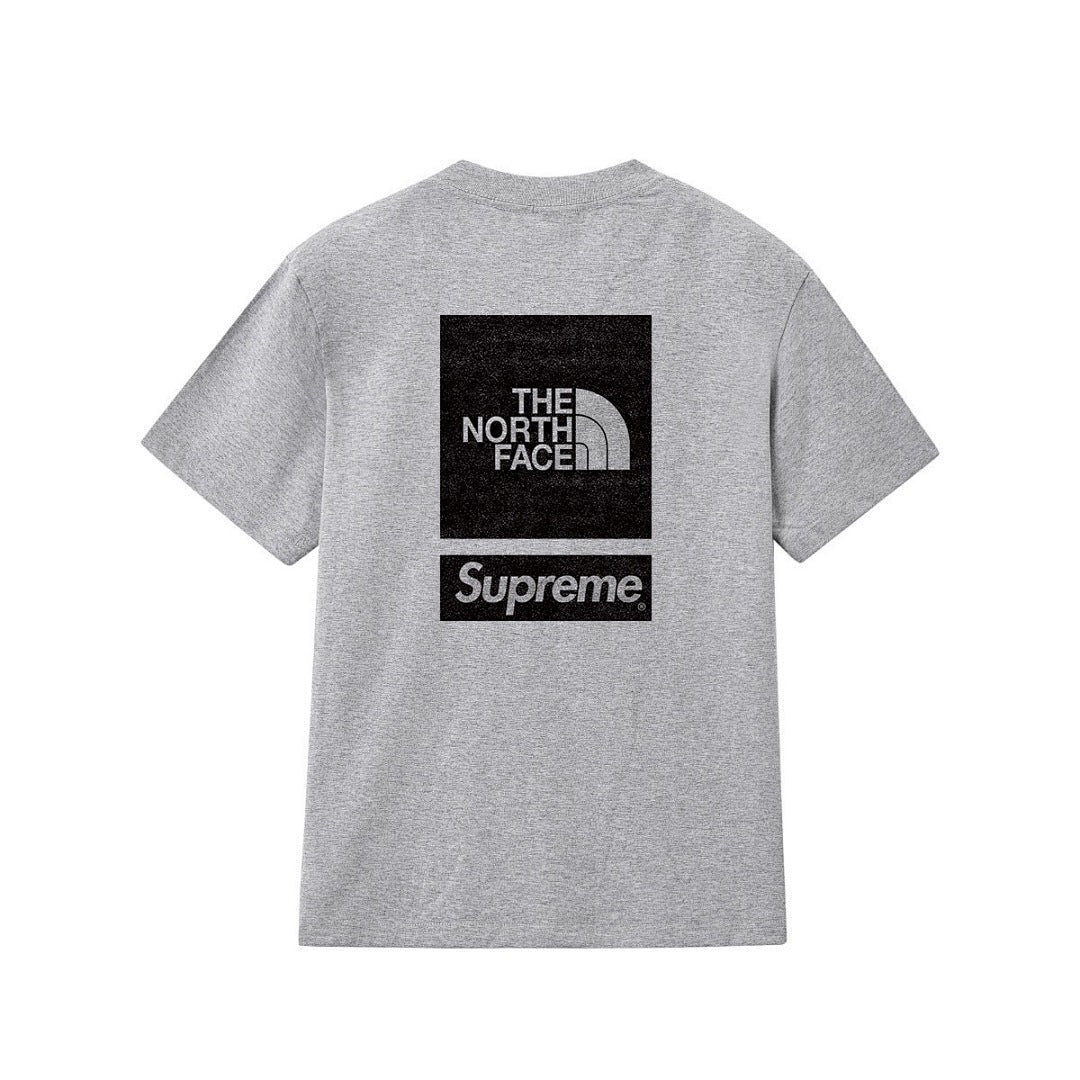 款号M242#p40💰 Supreme x 北面/THE NORTH FACE 联名款 SS24 WEEK3 背后logo印花短袖美式潮流T恤 男女同款 宽松版型 采用260克精梳棉双纱 从面料到 - view 4