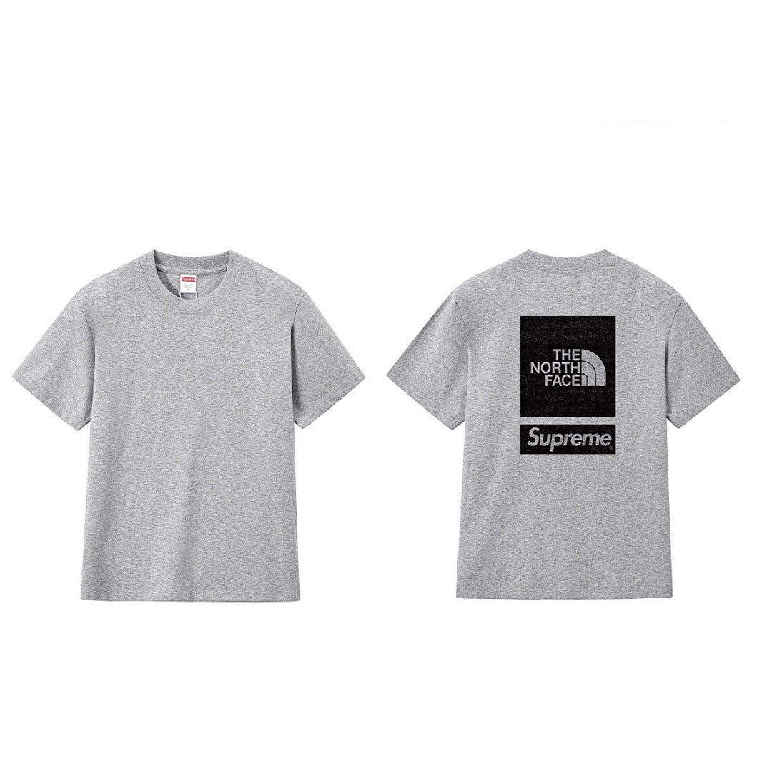 款号M242#p40💰 Supreme x 北面/THE NORTH FACE 联名款 SS24 WEEK3 背后logo印花短袖美式潮流T恤 男女同款 宽松版型 采用260克精梳棉双纱 从面料到 - view 5