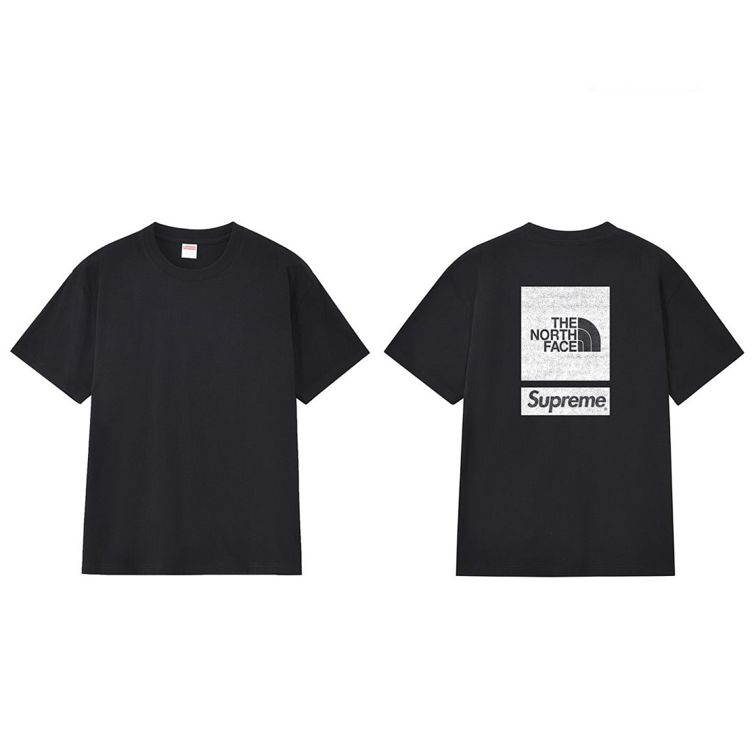款号M242#p40💰 Supreme x 北面/THE NORTH FACE 联名款 SS24 WEEK3 背后logo印花短袖美式潮流T恤 男女同款 宽松版型 采用260克精梳棉双纱 从面料到 - view 7
