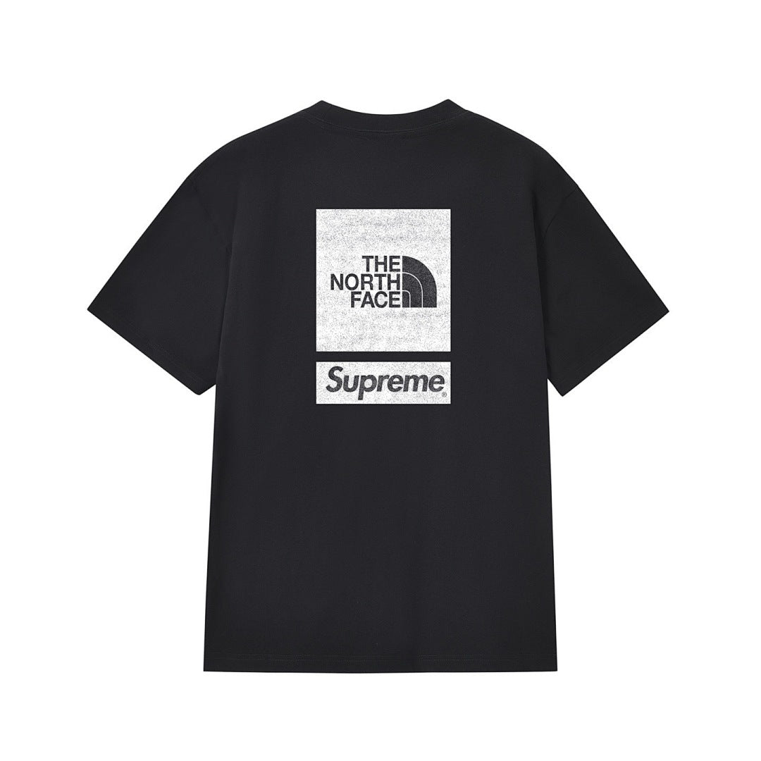 款号M242#p40💰 Supreme x 北面/THE NORTH FACE 联名款 SS24 WEEK3 背后logo印花短袖美式潮流T恤 男女同款 宽松版型 采用260克精梳棉双纱 从面料到 - view 10