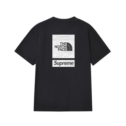 款号M242#p40💰 Supreme x 北面/THE NORTH FACE 联名款 SS24 WEEK3 背后logo印花短袖美式潮流T恤 男女同款 宽松版型 采用260克精梳棉双纱 从面料到 - view 10