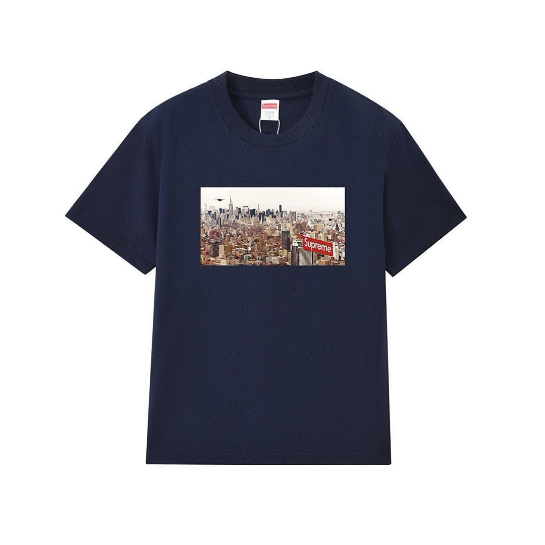 款号M243P40💰 Supreme Week 12 Aerial Crewneck 潮牌短袖 宽松版型 采用260克精梳棉双纱 从面料到辅料全部三标齐全跟足ZP 进口松井公司浆料印花绝不开裂 - view 5