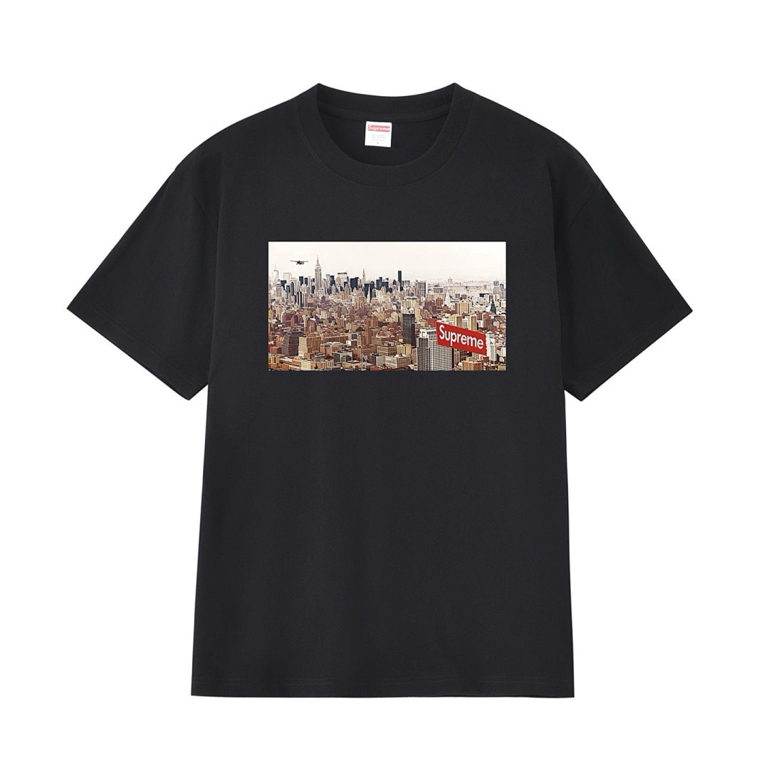 款号M243P40💰 Supreme Week 12 Aerial Crewneck 潮牌短袖 宽松版型 采用260克精梳棉双纱 从面料到辅料全部三标齐全跟足ZP 进口松井公司浆料印花绝不开裂 - view 13