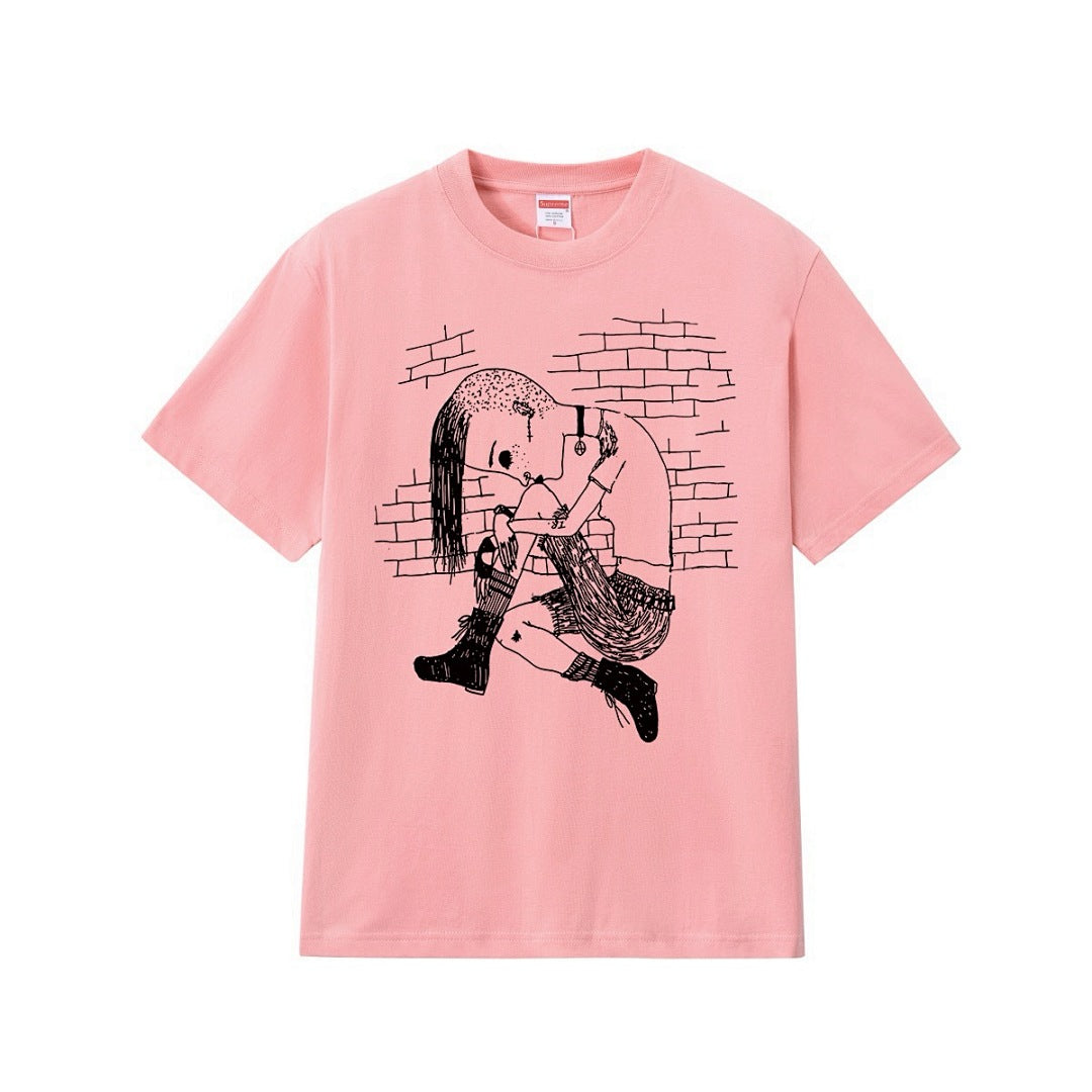 款号M247#p40💰 Supreme x Y’s by Yohji Yamamoto/山本耀司 联名款 FW25 WEEK3 Thinker Tee 人物印花图案圆领短袖T恤 男女同款 宽松版型 - view 8