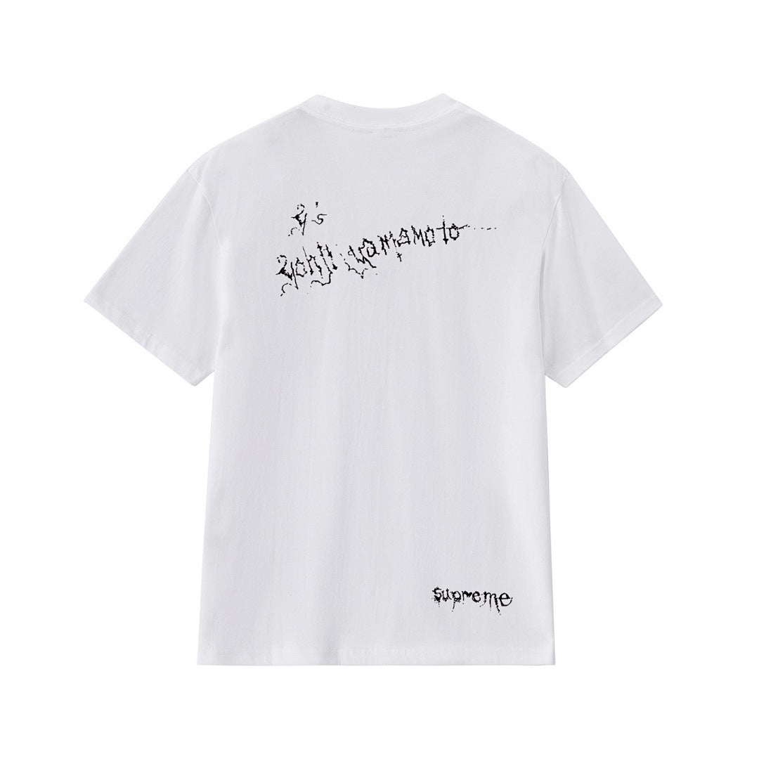 款号M247#p40💰 Supreme x Y’s by Yohji Yamamoto/山本耀司 联名款 FW25 WEEK3 Thinker Tee 人物印花图案圆领短袖T恤 男女同款 宽松版型 - view 11