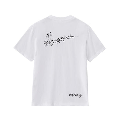 款号M247#p40💰 Supreme x Y’s by Yohji Yamamoto/山本耀司 联名款 FW25 WEEK3 Thinker Tee 人物印花图案圆领短袖T恤 男女同款 宽松版型 - view 11