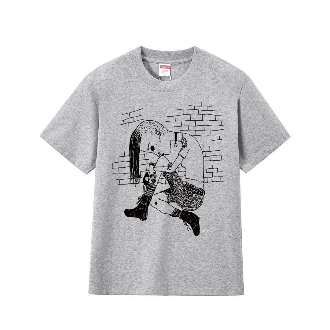 款号M247#p40💰 Supreme x Y’s by Yohji Yamamoto/山本耀司 联名款 FW25 WEEK3 Thinker Tee 人物印花图案圆领短袖T恤 男女同款 宽松版型 - view 12