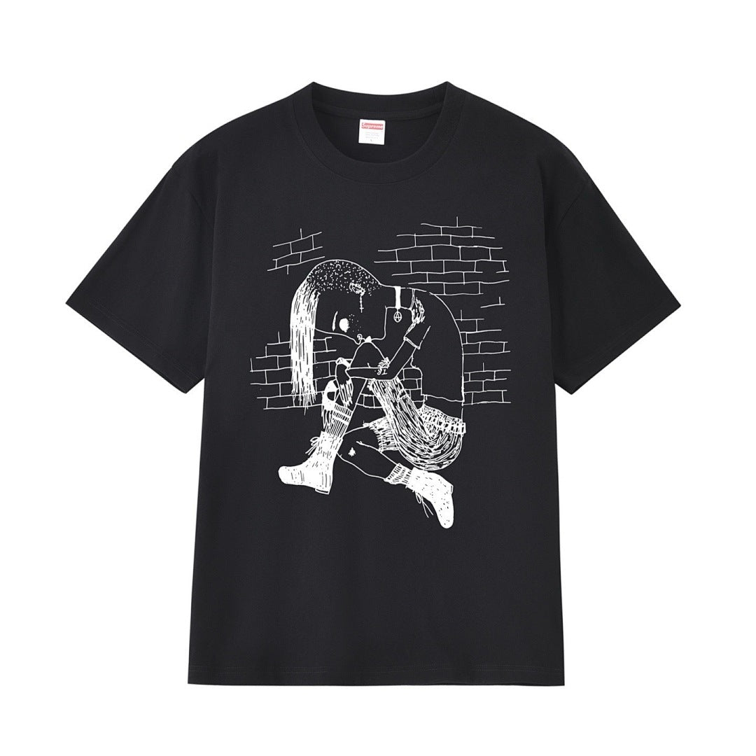 款号M247#p40💰 Supreme x Y’s by Yohji Yamamoto/山本耀司 联名款 FW25 WEEK3 Thinker Tee 人物印花图案圆领短袖T恤 男女同款 宽松版型 - view 14
