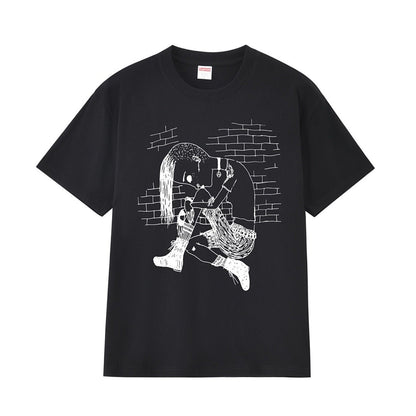 款号M247#p40💰 Supreme x Y’s by Yohji Yamamoto/山本耀司 联名款 FW25 WEEK3 Thinker Tee 人物印花图案圆领短袖T恤 男女同款 宽松版型 - view 14