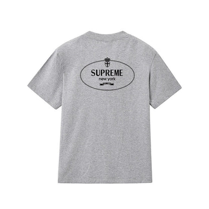 款号M249#p40💰 Supreme 24FW Crest Tee 徽章字母印花LOGO短袖T恤 宽松版型 采用260克精梳棉双纱 从面料到辅料全部三标齐全跟足ZP 进口松井公司浆料印花绝不开裂 - view 7