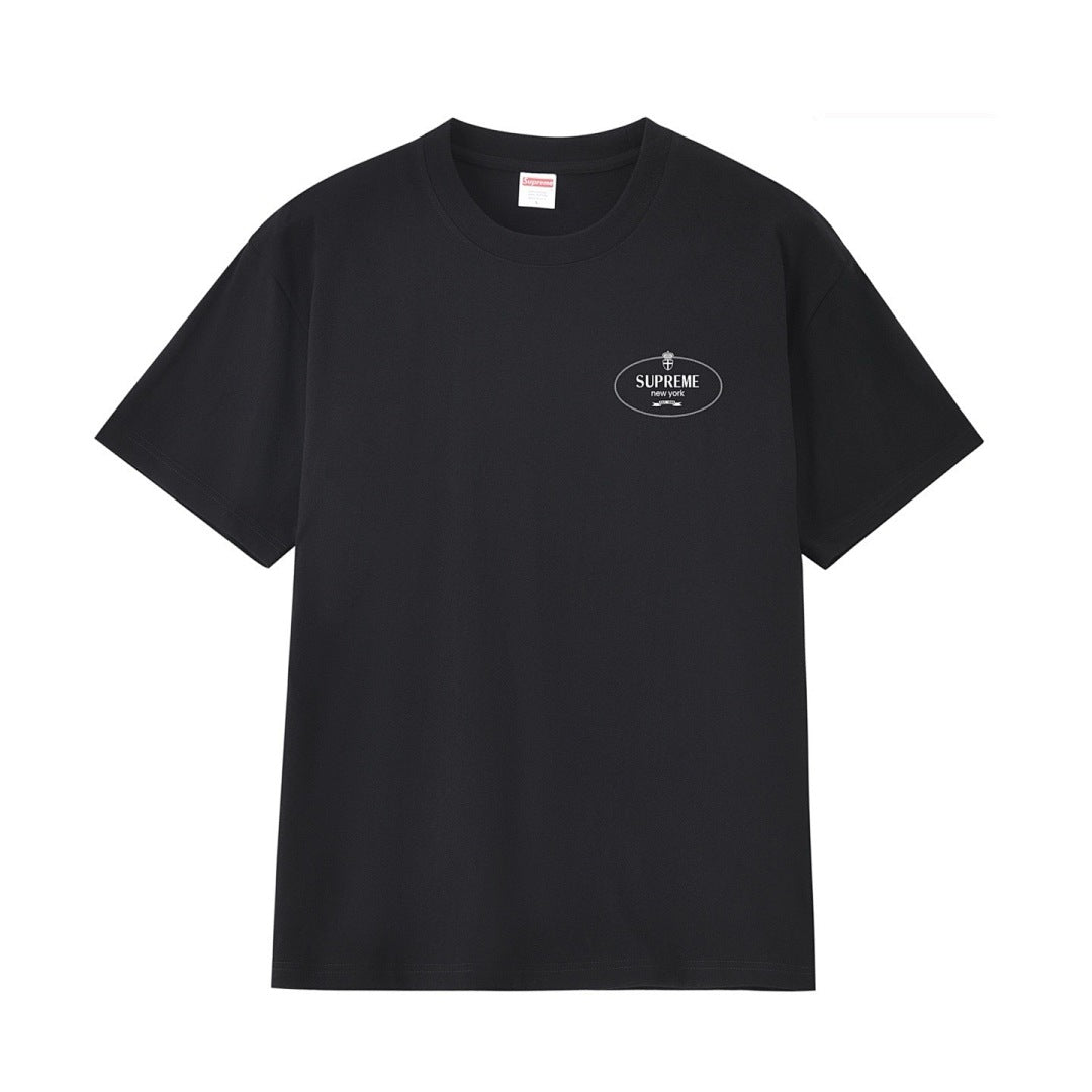 款号M249#p40💰 Supreme 24FW Crest Tee 徽章字母印花LOGO短袖T恤 宽松版型 采用260克精梳棉双纱 从面料到辅料全部三标齐全跟足ZP 进口松井公司浆料印花绝不开裂 - view 12