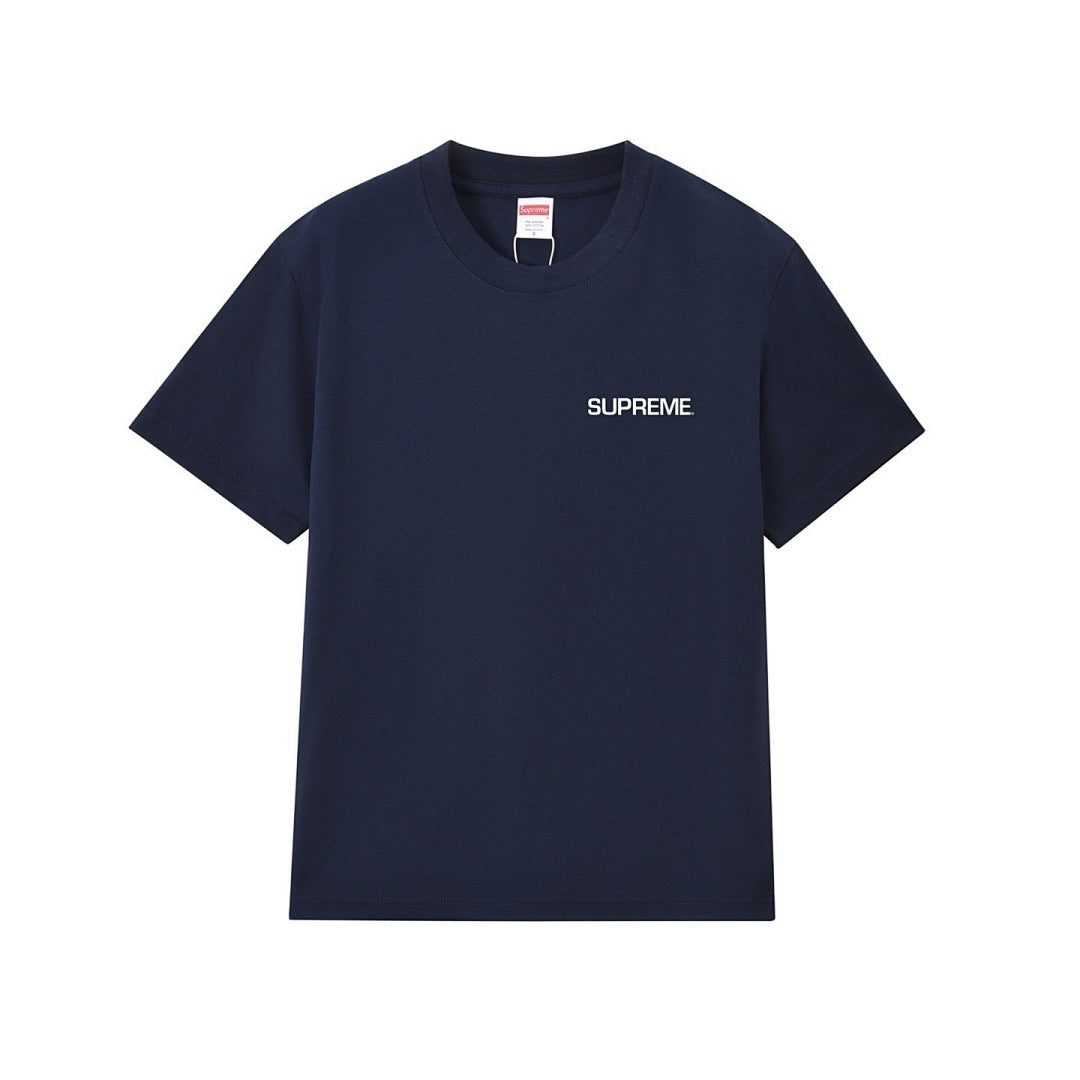 款号M250P40💰 Supreme 美式潮流风 宽松款T恤衫 男女同款 宽松版型 采用260克双纱纯棉 圆筒 从面料到辅料全部三标齐全跟足ZP 进口松井公司浆料印花绝不开裂 整件做法采用三针 - view 2