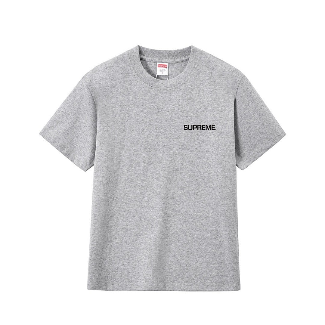 款号M250P40💰 Supreme 美式潮流风 宽松款T恤衫 男女同款 宽松版型 采用260克双纱纯棉 圆筒 从面料到辅料全部三标齐全跟足ZP 进口松井公司浆料印花绝不开裂 整件做法采用三针 - view 4