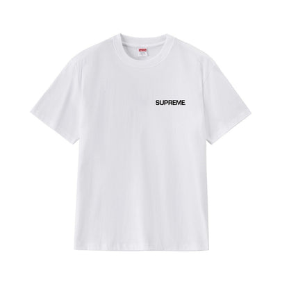 款号M250P40💰 Supreme 美式潮流风 宽松款T恤衫 男女同款 宽松版型 采用260克双纱纯棉 圆筒 从面料到辅料全部三标齐全跟足ZP 进口松井公司浆料印花绝不开裂 整件做法采用三针 - view 8