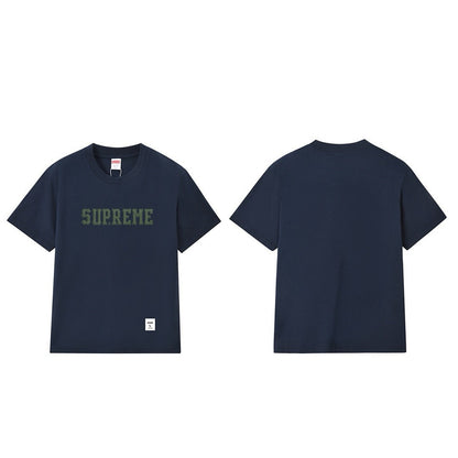 款号M258#40💰 Supreme FW24 斜纹布印花T恤 男女同款 宽松版型 采用260克双纱纯棉 圆筒 从面料到辅料全部三标齐全跟足ZP 进口松井公司浆料印花绝不开裂 整件做法采用三针 - view 5