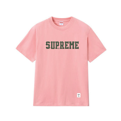 款号M258#40💰 Supreme FW24 斜纹布印花T恤 男女同款 宽松版型 采用260克双纱纯棉 圆筒 从面料到辅料全部三标齐全跟足ZP 进口松井公司浆料印花绝不开裂 整件做法采用三针 - view 6